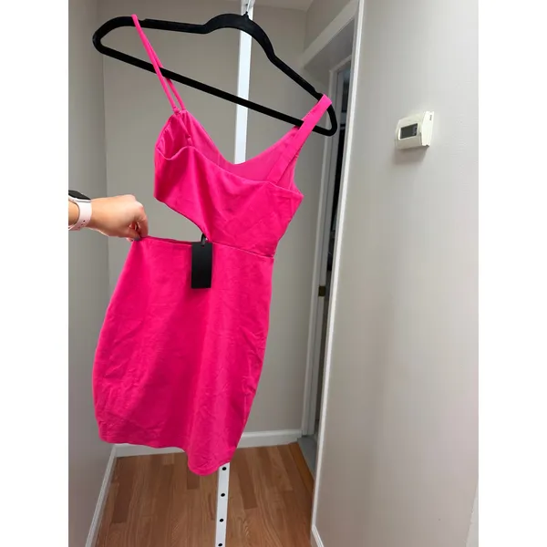 H:ours Revolve Lambert Mini Dress Hot Pink Size XS - Image 5