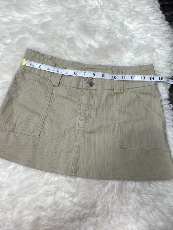 Jodot Khaki Cargo Mini Skirt Y2k Mini‎ Gorpcore Bratz Mallcore - Image 3