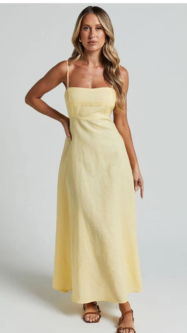 Showpo yellow Midi Dress - Image 2
