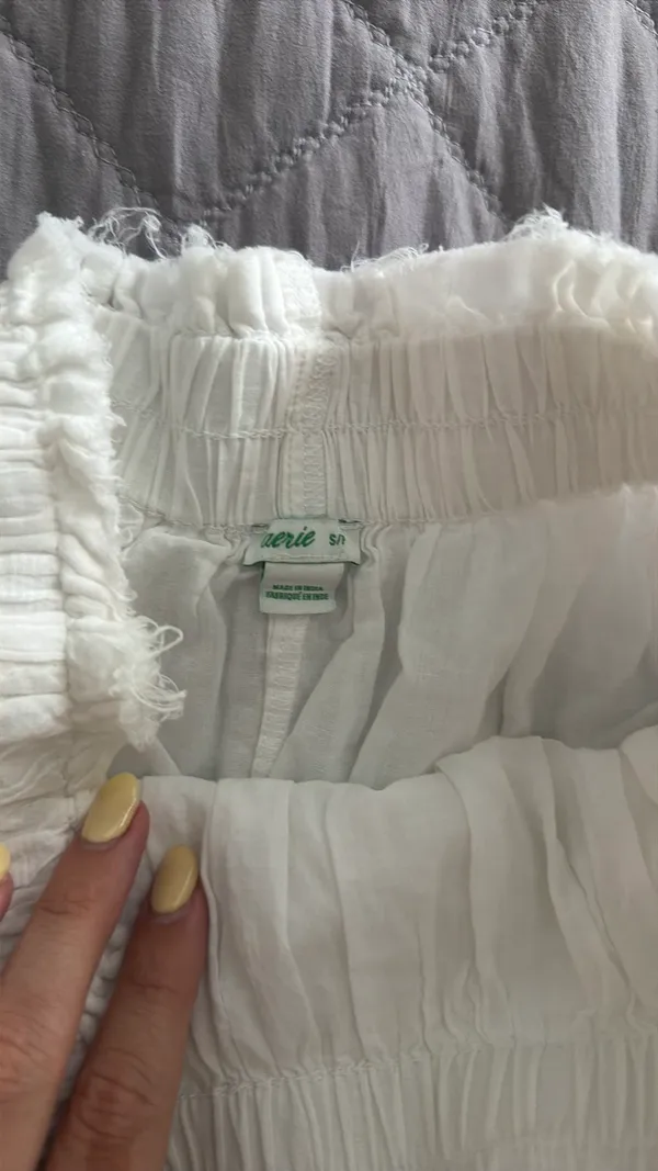 Aerie White Ruffle Skirt - Image 3