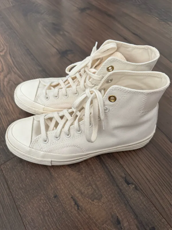 All White Converse High-Top - Image 2