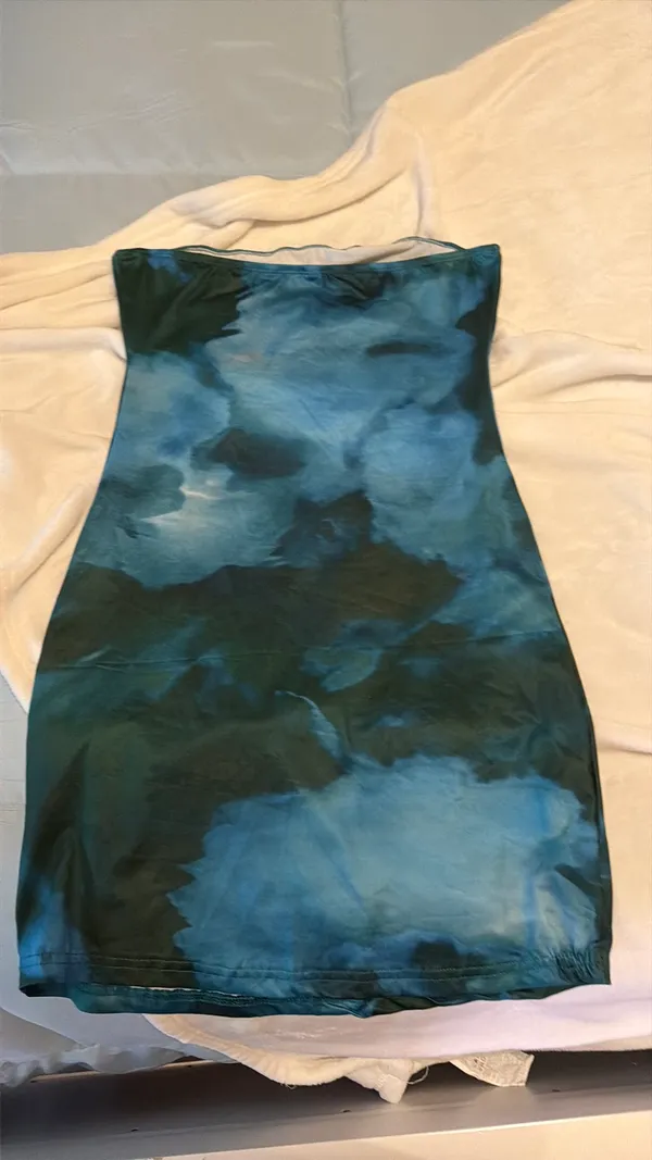 SHEIN green/blue dress - Image 3