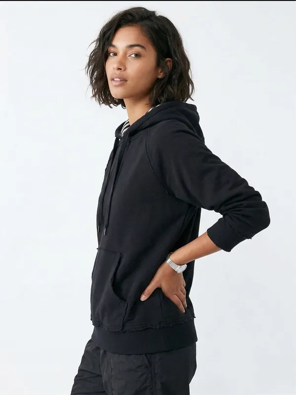 The Off-Duty Oversized Hoodie | Black-S - Image 2