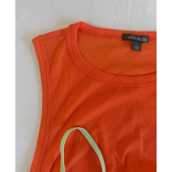 2 Wild Fable Seamless Striped Camisole & Solid Tank Top Beachy Summer Tops Large - Image 5