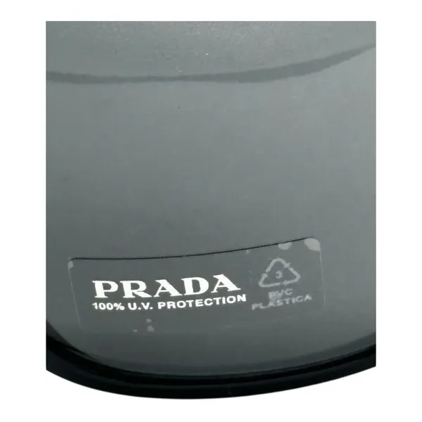 NWT Prada Classic Black with Gold Accents Sunglasses & Case 100% UV Protection - Image 9