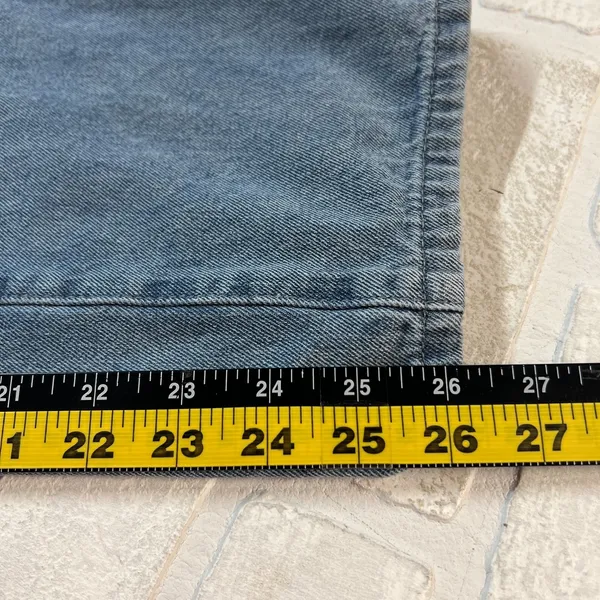 Denim Jean Baggy Overall Jumpsuit Womens Small Blue Sleeveless Adjustable Straps - Image 16
