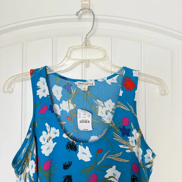 J. Crew Mercantile Small Sleeveless Tropical Tank‎ Blouse Resortwear Effortless - Image 3