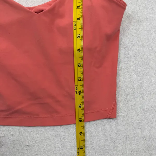 Lululemon Align Tank Top Women’s Size 4 Coral Pink Built In Bra Nulu - Image 5