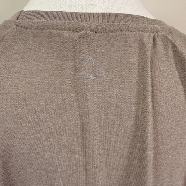 Beyond Yoga Spacedye Womens Taupe Crewneck Long Sleeve Top Relaxed Fit XL - Image 5
