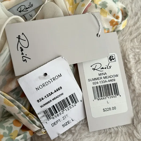 Rails Mina Summer Meadow Dress Size L New With Tags - Image 4