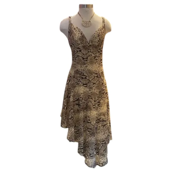 Free People Midnight Dancer Snakeskin Lace Dress Size 4 - Image 3