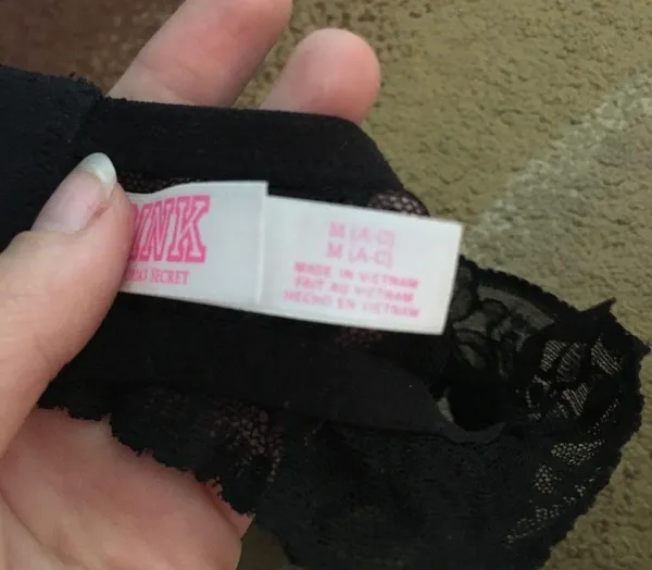 PINK - Victoria's Secret Black lace halter top never worn - Image 4