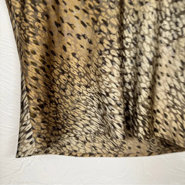 Victoria Secret Brown Animal Print Camisole Tank Top Women’s M Glam Satin Blouse - Image 11