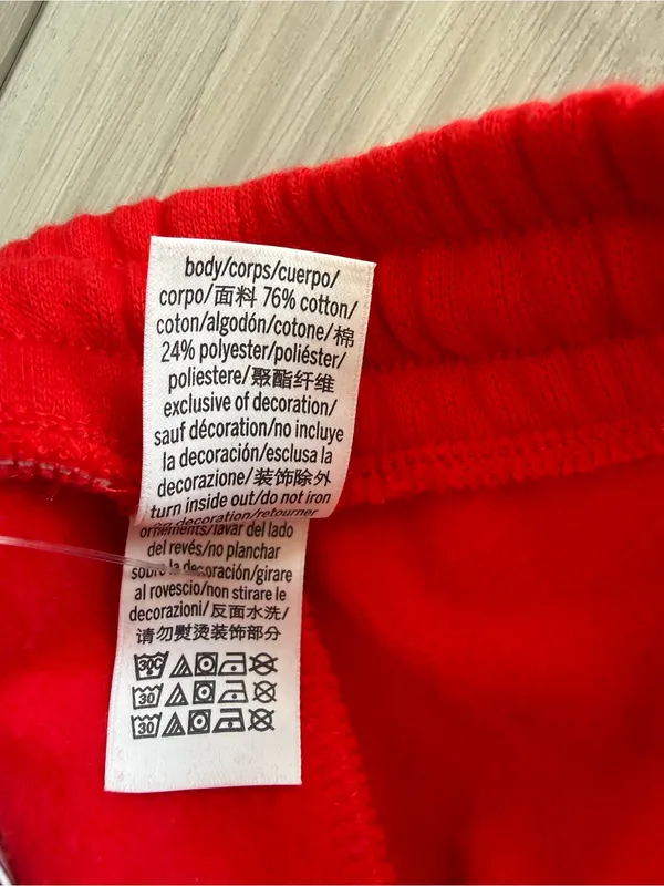 Victoria's Secret PINK Ivy Fleece Split-Hem Flare Sweatpants Red XL NWT - Image 7