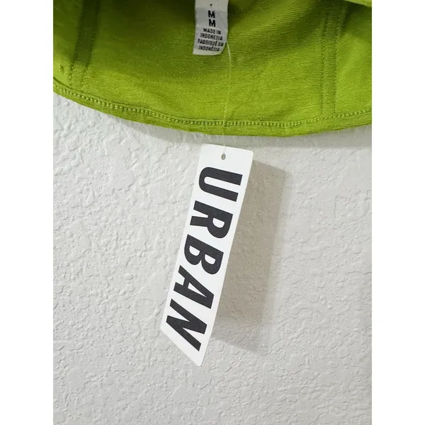 Urban Outfitters UO Lime Green Halter Tie Back Crop Top NWT Size Medium - Image 4