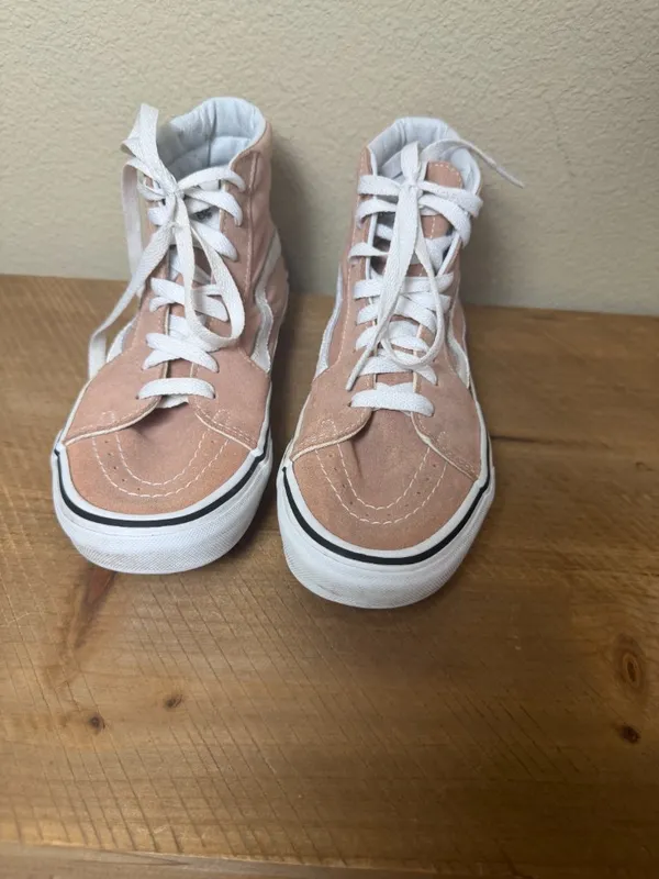 VANS Sk8-Hi Mahogany Rose High Top Skate Shoes Sneakers Pink Size 7.5 - Image 5