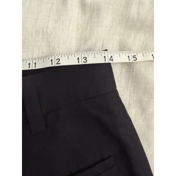 COS Wide Leg Culottes Women 4 Black Linen Blend Crop Pants - Image 7