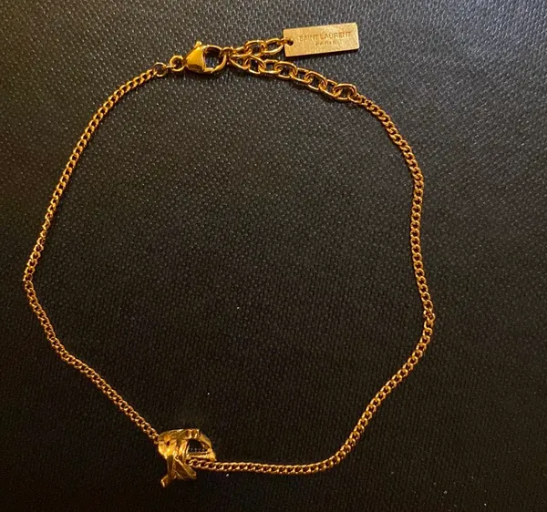 Saint Laurent Opyum Twist Bracelet in Metal - Image 3