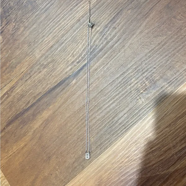 Elegant B Silver Necklace - Image 2