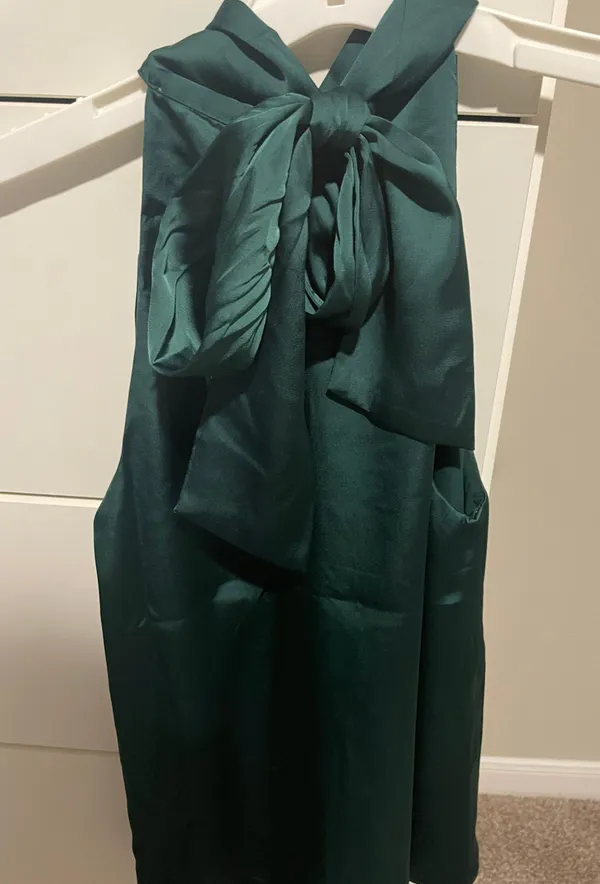 Boutique Satin Tie Halter - Image 2