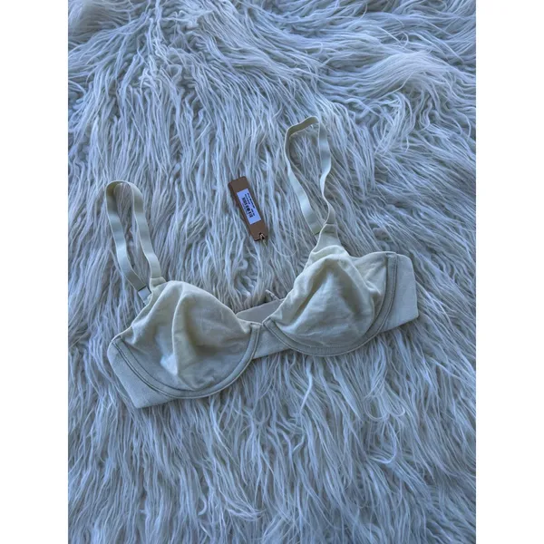 Skims Cotton Jersey T-shirt Bra Bone Size 30D - Image 2