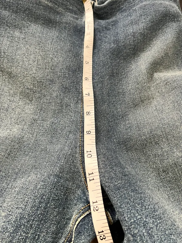 EB DEMIM Split Hem Jegging size Medium with side zipper slit hem NWT Tommy wash - Image 12