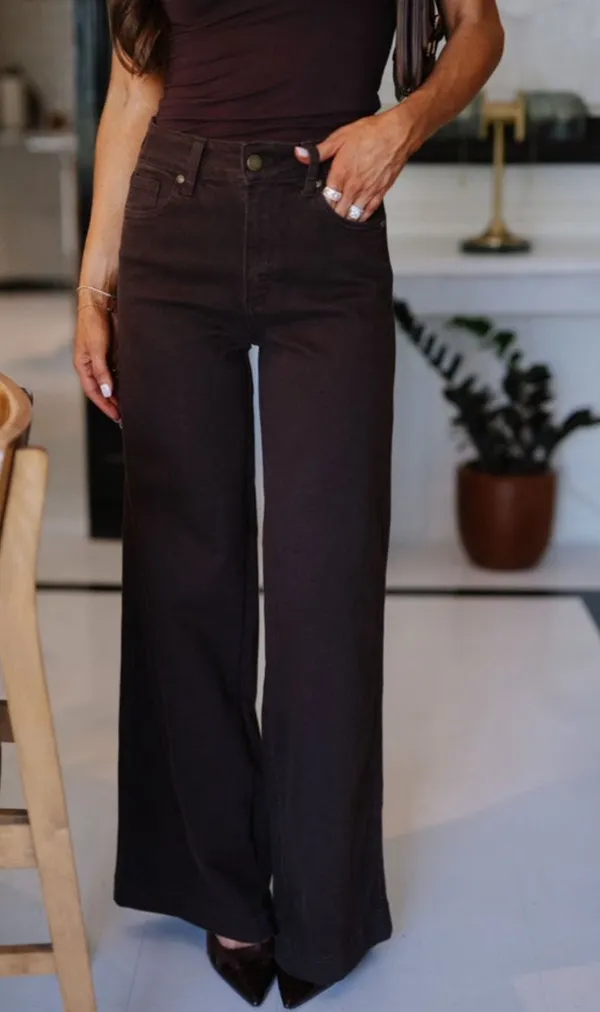 These Three Boutique Brown jeans - Image 2