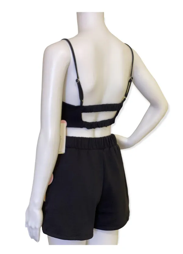 Crossed Black Two Piece Set Size M - Image 6