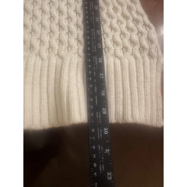 J Crew White Sweater Size L - Image 10