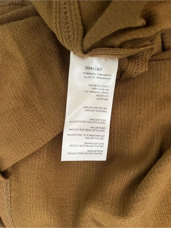 Free People We The Free Gia ribbed cardigan sweater dress in tobacco brown NWT - Image 9