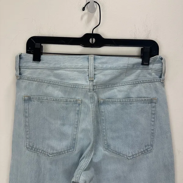 J.Crew Mid Rise Straight Jean Montauk Wash Light Blue Full Length US 26 NWT - Image 12