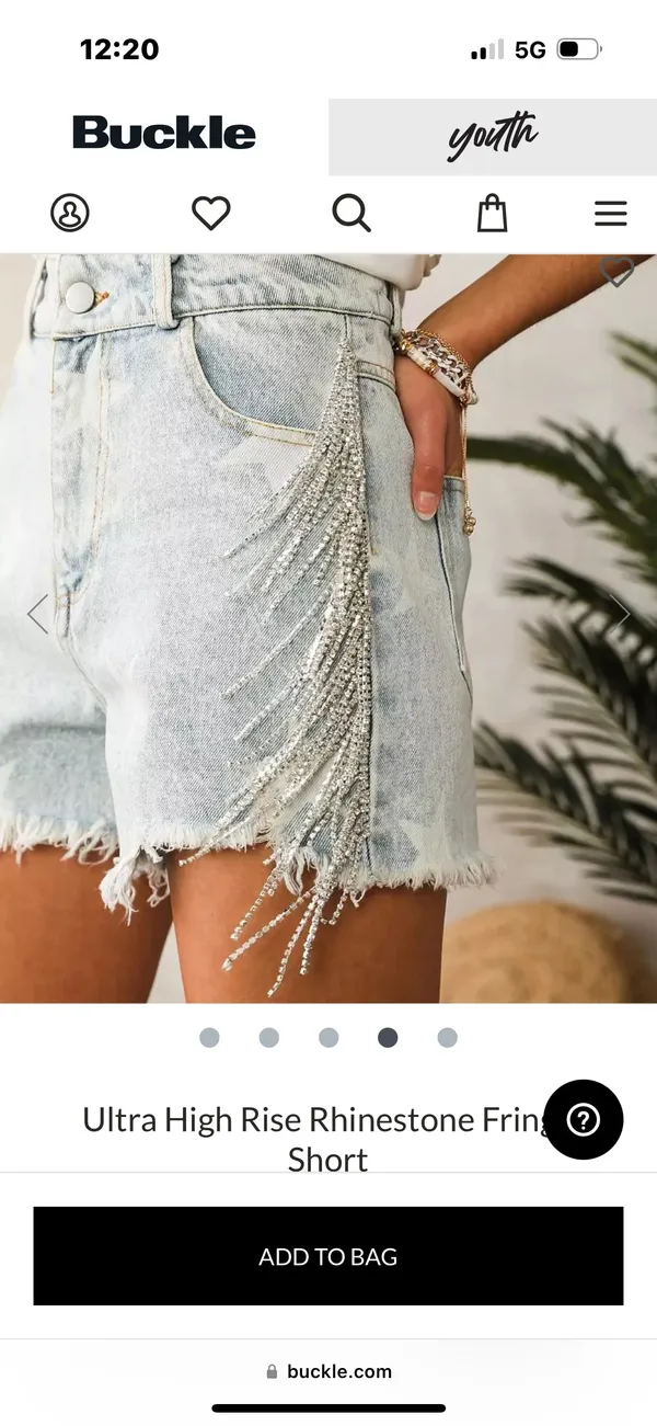 Buckle Jean Shorts - Image 5