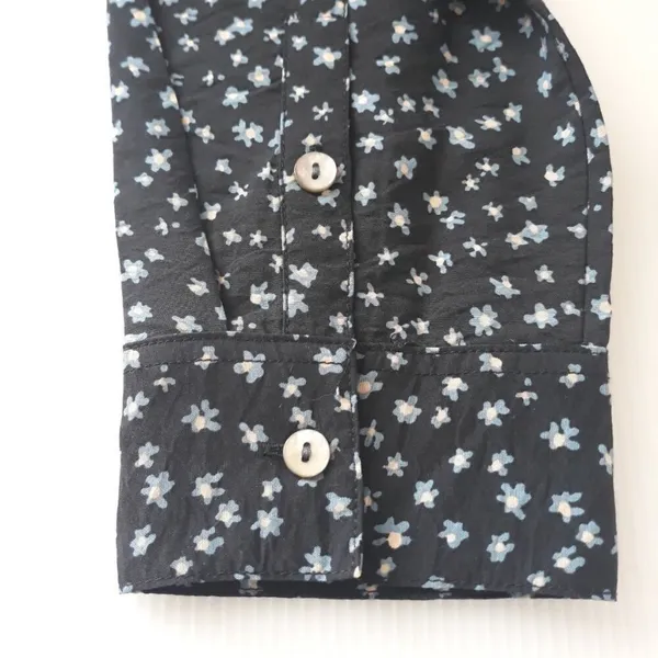 NWT Madewell Rosalind Floral Cropped Button Top L - Image 4