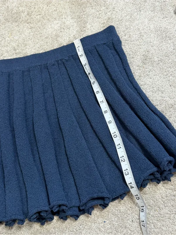 Free People Beach NWT Kenzie Sweater & Skirt Set in Darkest Night Navy S - Image 15