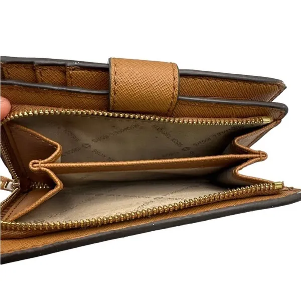 MICHAEL KORS Brown Signature Card Holder / Wallet - Image 10