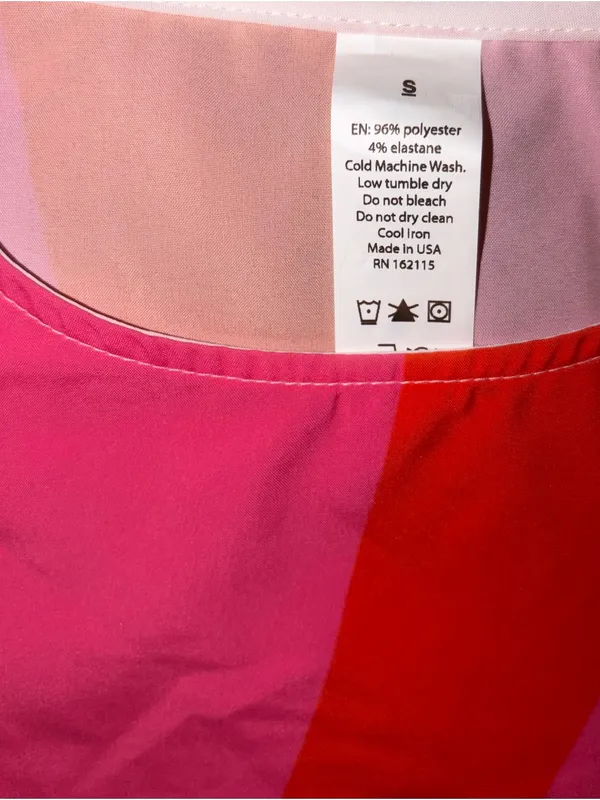 Pink & Red Sleeveless A-Line Dress - Image 5