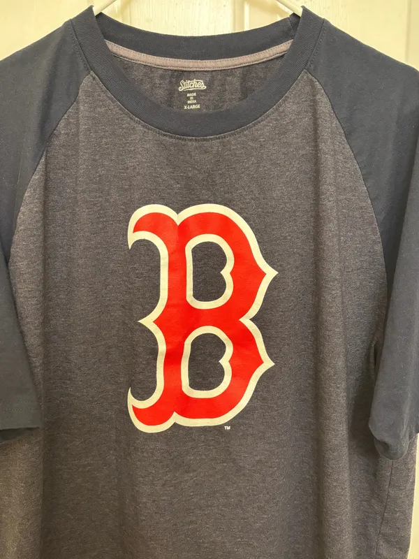 Boston Red Sox Stitches Navy Blue Casual MLB T-Shirt - Image 3