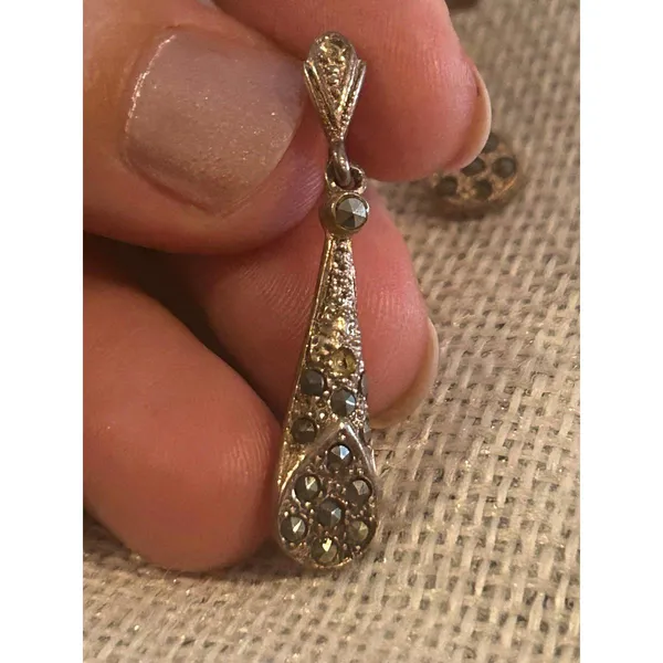 A280 1 1/4 inch earrings 925 sterling silver - Image 3