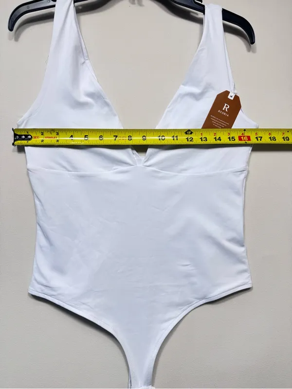 REORIA Butsmooth® V Neck Backless Bodysuits Tank Tops Thong nwt size large - Image 2