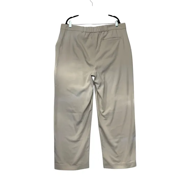 Old Navy Taylor Wide Leg Trouser Extra High Rise Beige Tan XL Pleated‎ Workwear - Image 5