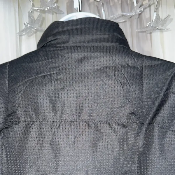 Daisy Black Quilted Puffer Jacket with High Collar - Image 6