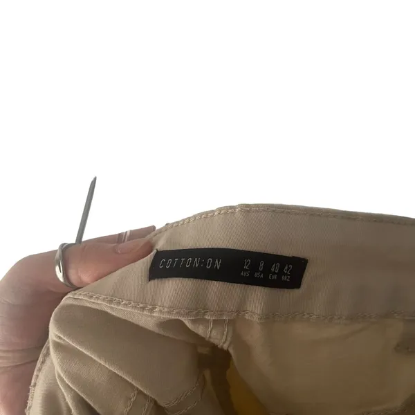 Cotton On Women's‎ Size 8 Khaki Cargo Gorpcore Joggers - Image 6