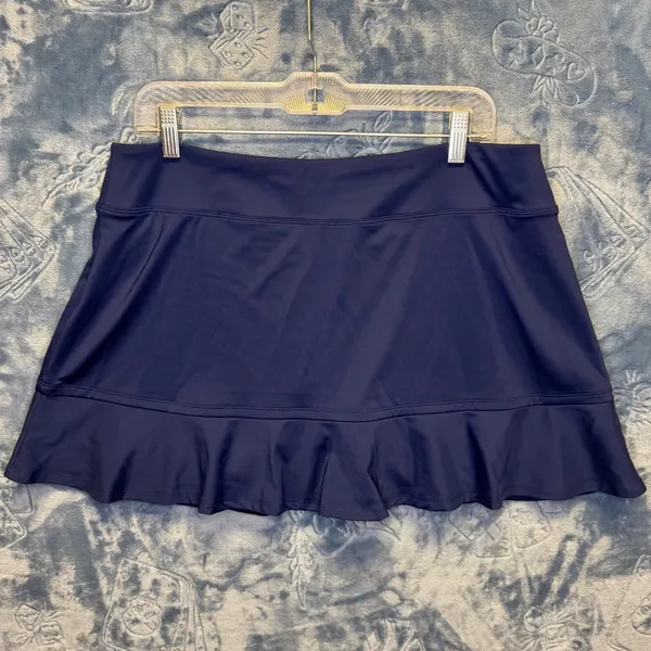 1899 | Tommy Bahama Racquet &‎ Paddle Ruffle Tennis Pickleball Skort Navy XL - Image 2