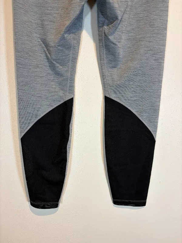 Nike One 7/8 Training Tights Leggings Gray Black Mesh - Image 11