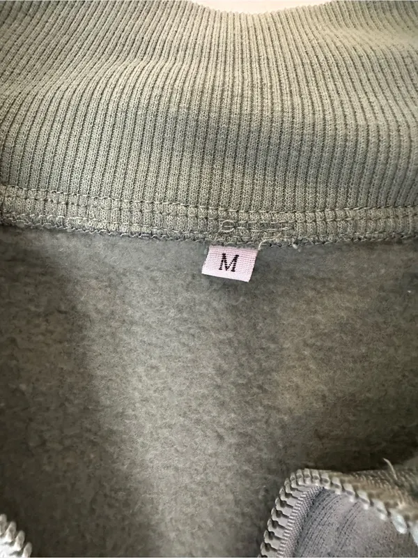 Women’s Sage Green Full-Zip Hooded Jacket - Image 2