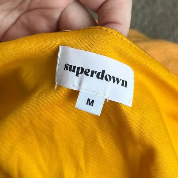 Superdown Women's Yellow / Orange Dress - Image 2