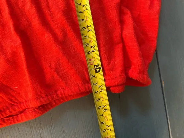 American Eagle Outfitters Bright Red Ruffle-Trim Strappy RacerbackTank | Medium - Image 8