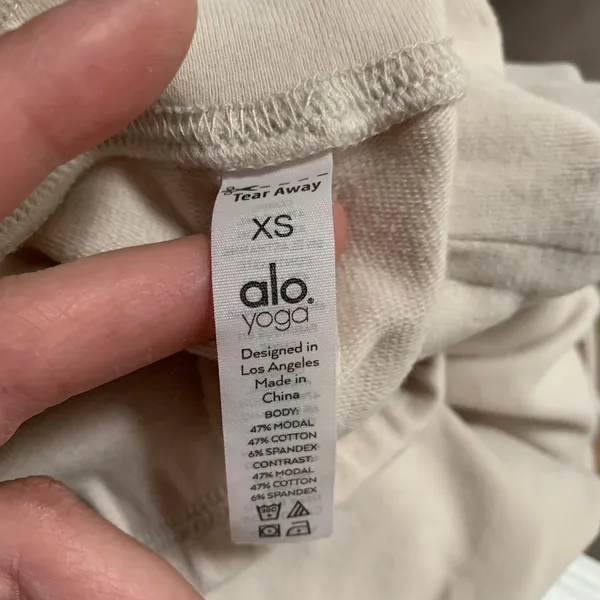 ALO Yoga High Rise Cargo Sweat Pant Cuffed Jogger 7/8 Size XS Womens - Image 15