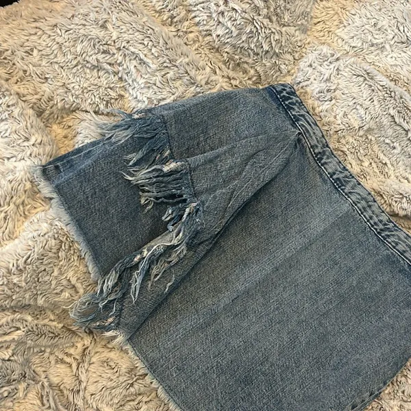 Zara Distressed Acid Washed‎ Skirt Size Small - Image 3
