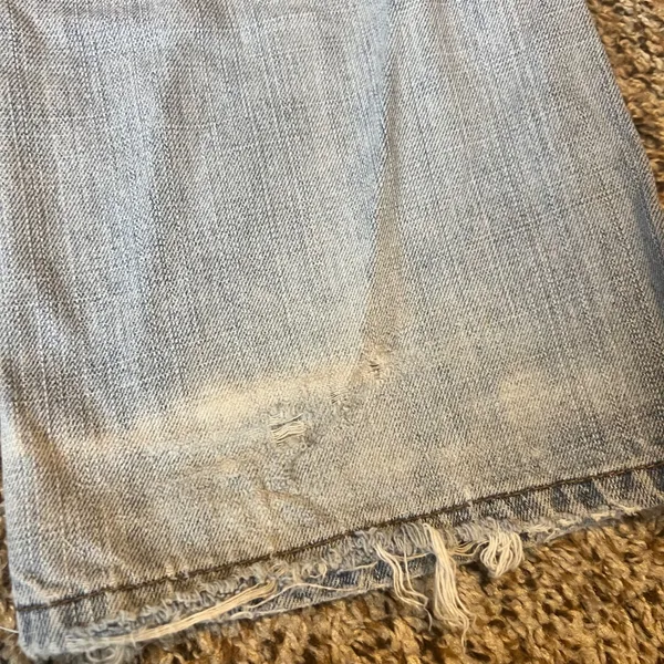Vintage‎ Tommy Hilfiger Women Light Wash Distressed Flare Jeans Size 14R - Image 11